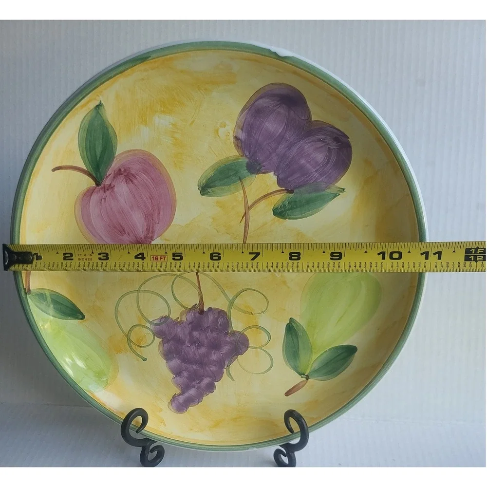 Caleca Italy Frutta Hand Painted Ceramic 11